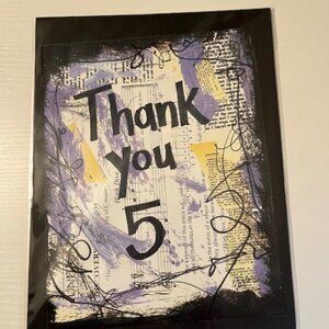 Stage Manager - "Thank You 5" mixed media art from Lexicon of Love, Ms. Alexa